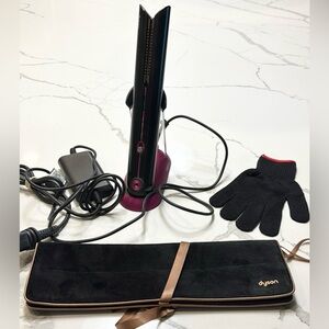 Dyson Black and Pink Hair Straightener Set